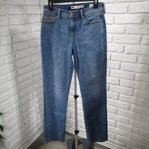 Levis 512 Ladies Size 8 Perfectly Slimming Straight Leg Medium Wash Blue Jeans